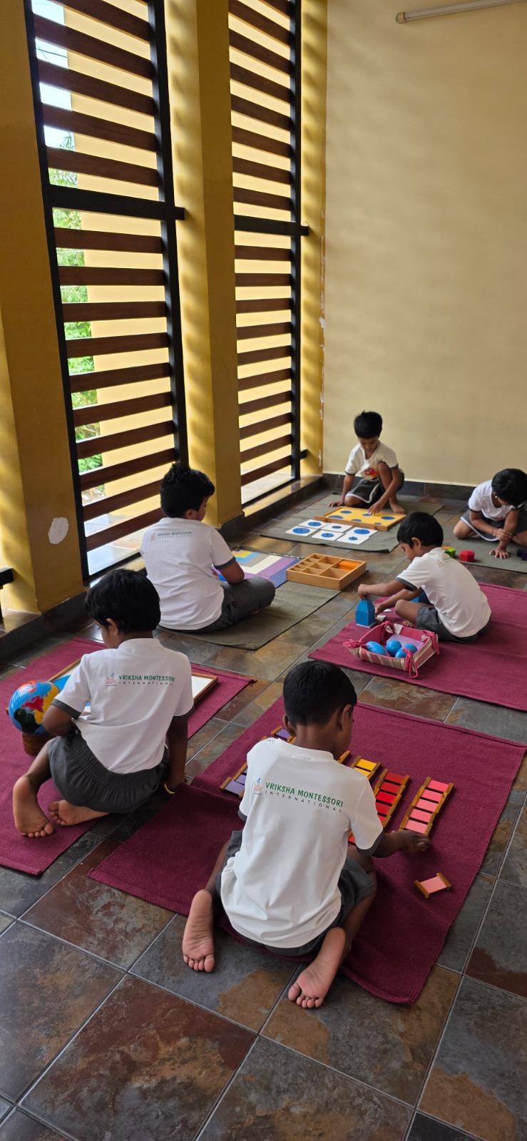 Children working independently