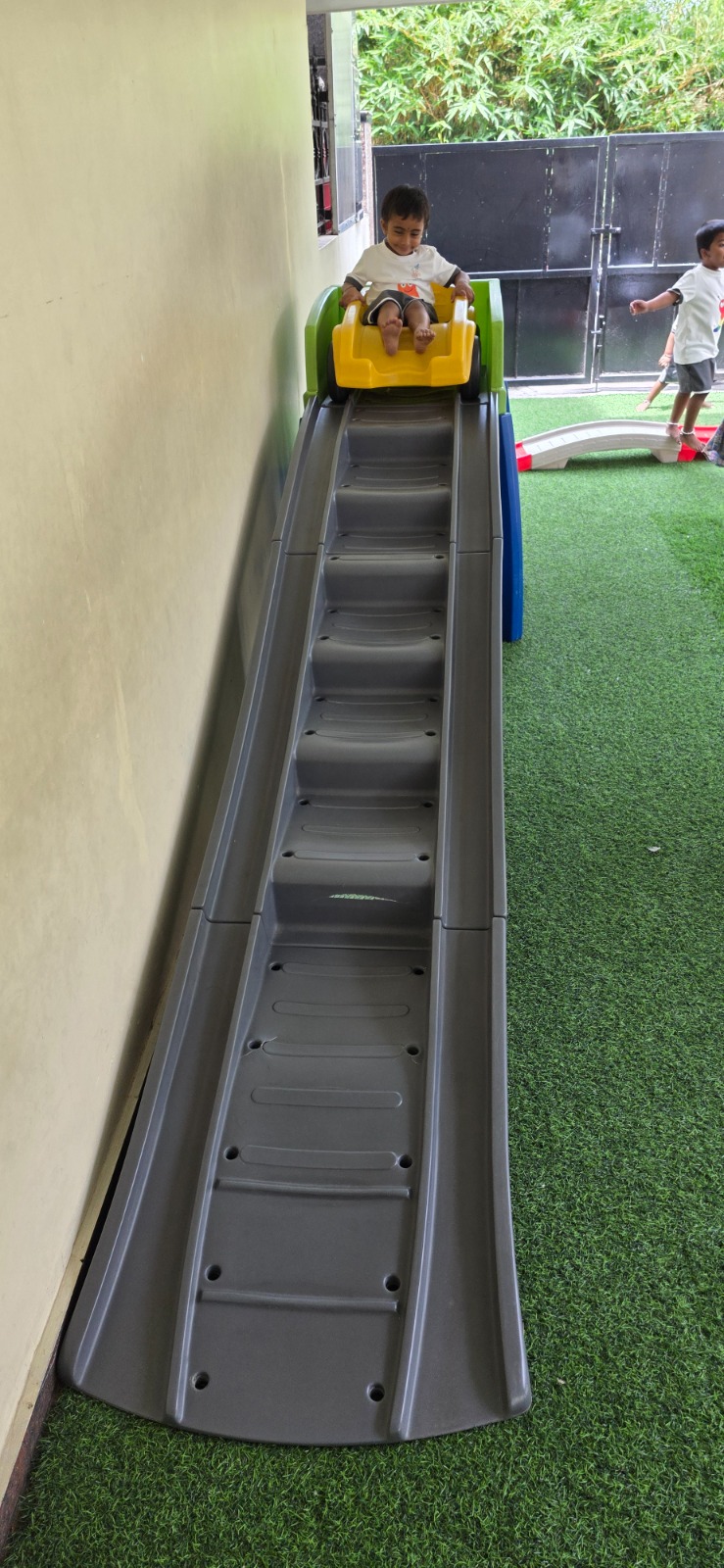 Roller coaster slide toy