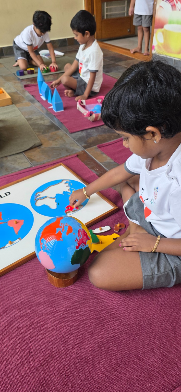 World map puzzle